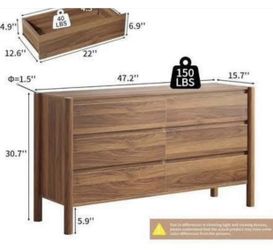 Brand New Dresser 6 Drawers Unassembled $85