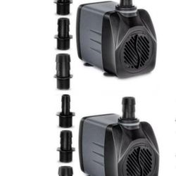 Submersible 30 W 550 GPH Hydroponic Water Pump For Aquarium/Pond/Fountain/Fish Tank | 2 PACK