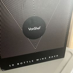 New VonShef 10 bottle wine rack