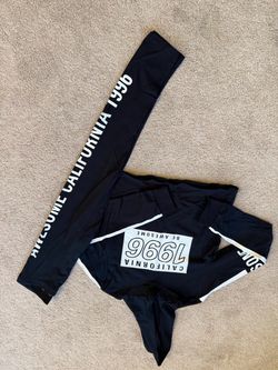 Black California 1996 Graphic Leggings
