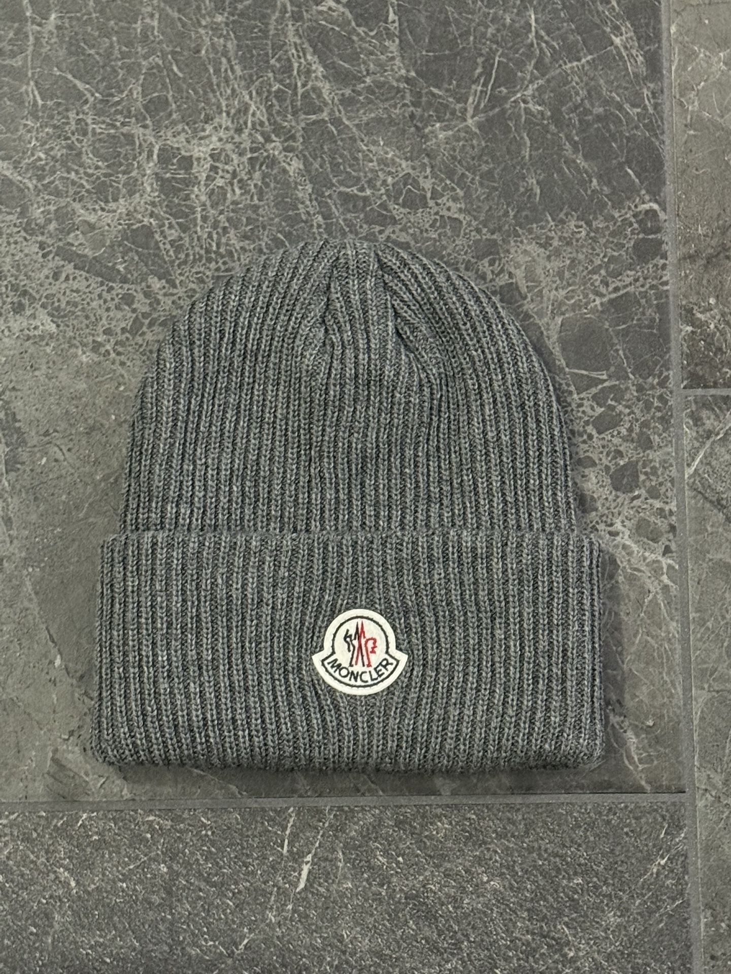 Grey Moncler Beanie