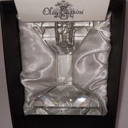 NEW OLEG CASSINI CRYSTAL CANDLESTICK
