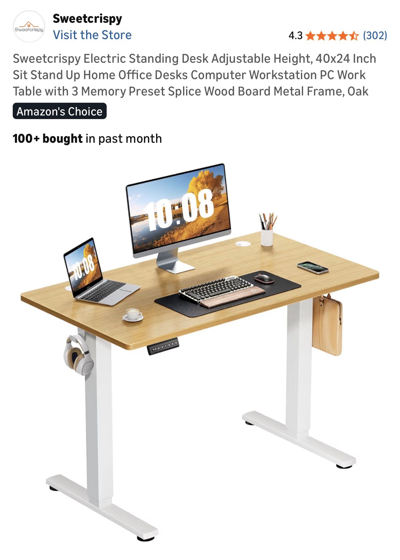 Electric desk