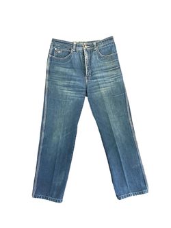 Vintage  Women’s  Sergio Valente High Waisted Indigo Wash Jeans Size 34/36 Actual 31x28
