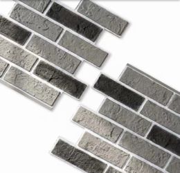 47 in. W x 12 in. L Dark Gray B2 Fire Rated Faux Stone Siding Polyurethane Stacked Stone Wall Panel (18-Pack)