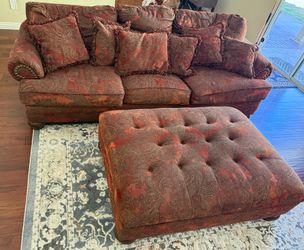 Couch, Oversized Chair and Large Ottoman