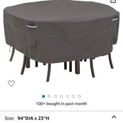 Ravenna Round Patio Table &Chair Cover 94” Dia. X 23” Tall