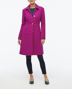 J.CREW Wool-blend lady coat, ROYAL PURPLE, SIZE 8