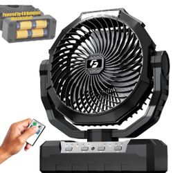 Battery Operated Fan [200H Max], 2 in 1 D-Cell Battery & USB Powered Fans, Porta