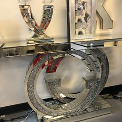 New Mirrored Console GG We Finance K furniture And More 5513 8th Street W Suite 10 Lehigh 