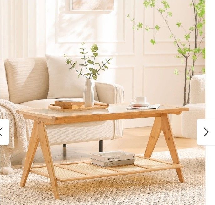 BAMBOO TOP SIDE TABLE
