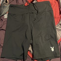Playboy Short Shorts Maybe Bike Or Exercise Drawstring Draw String