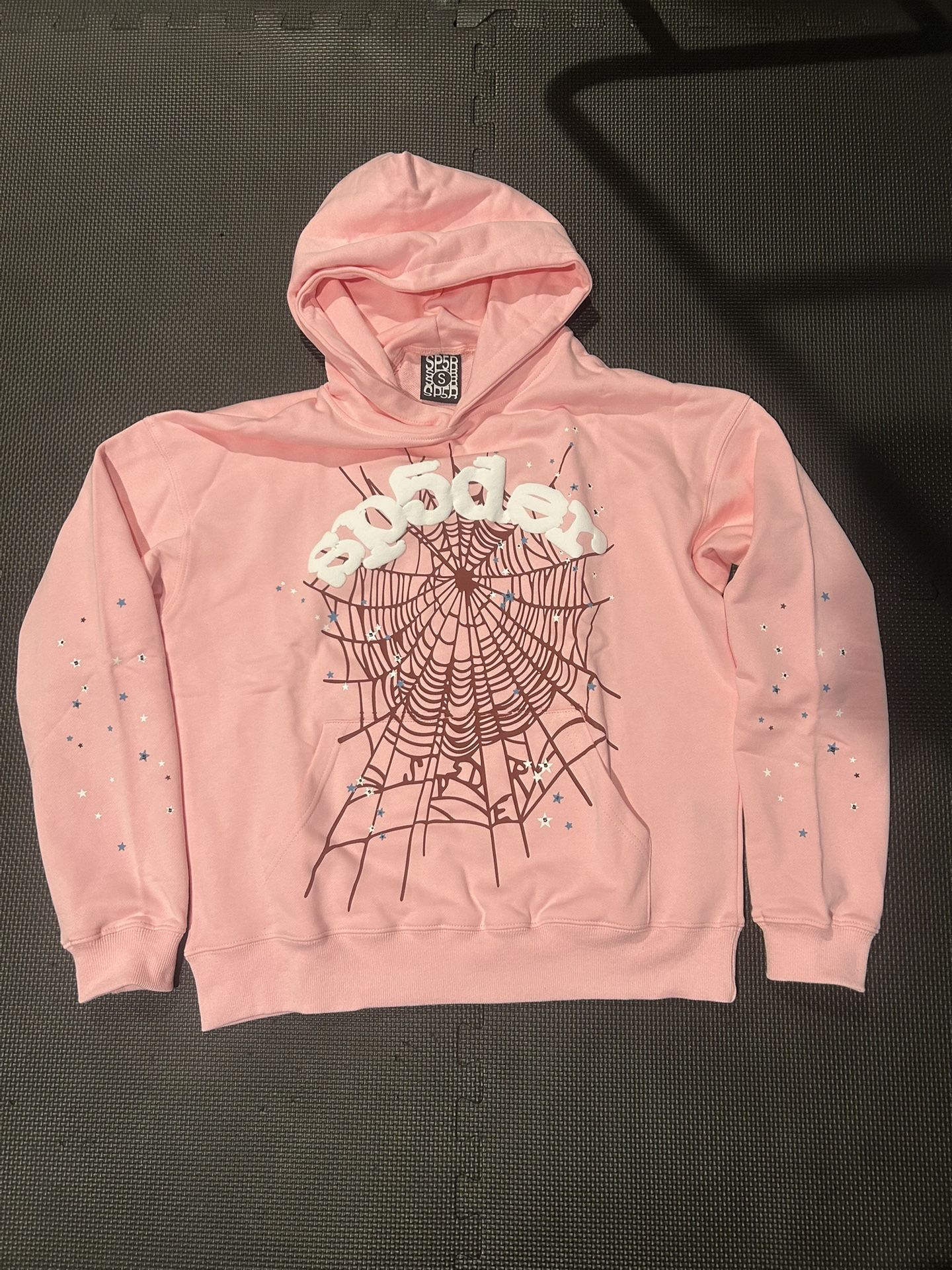 Pink Sp5der Wreath Hoodie (small)