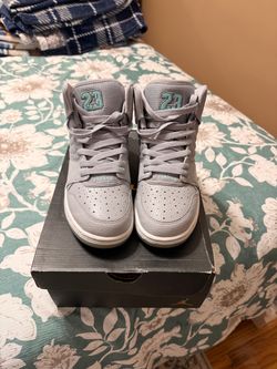 Air Jordan 1 Mid Grey Teal Sneakers