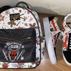 Stranger Things Backpack And Shoes