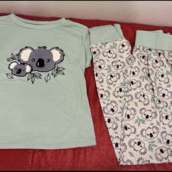 American Girl girls kids size medium 10/12 koala pajama set - Simi valley
