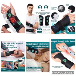 Oyakin Wrist Brace for Carpal Tunnel Night Support, Adjustable Wrist Splint for Tendonitis, Arthritis, Sprains, Wrist Pain Relief, Comfortable Hand Br