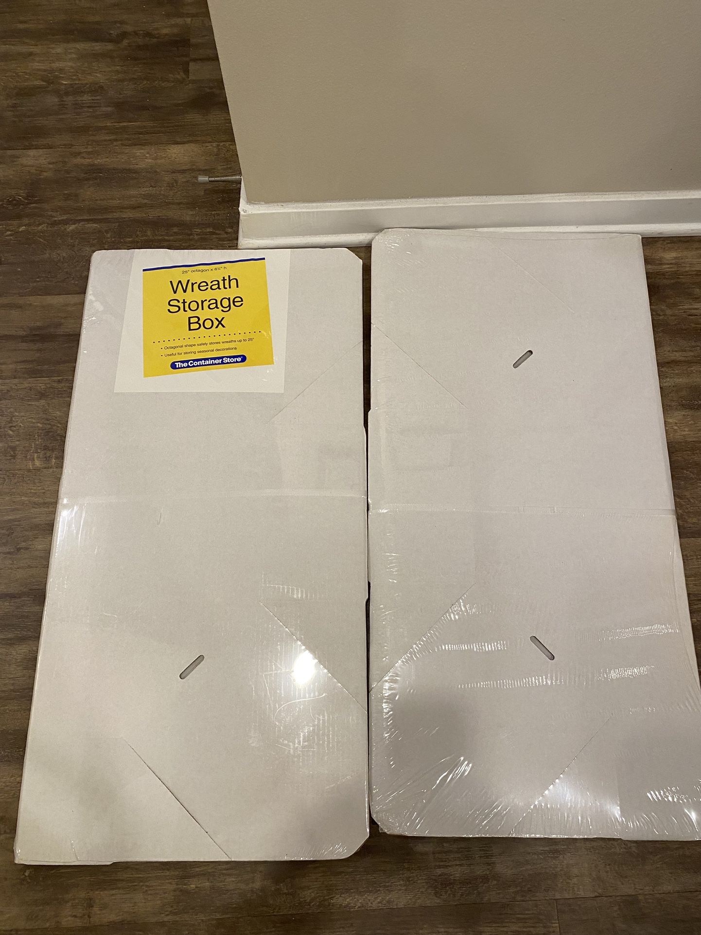 Octagon Wreath Storage Box Container Organize