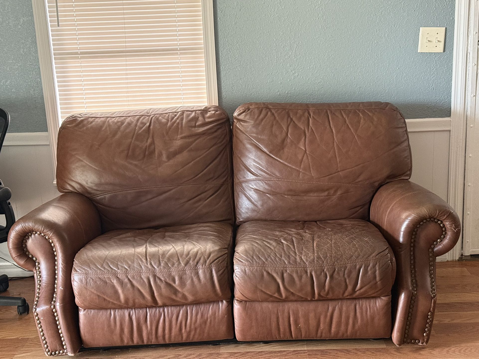 Brown Recliner Love Seat