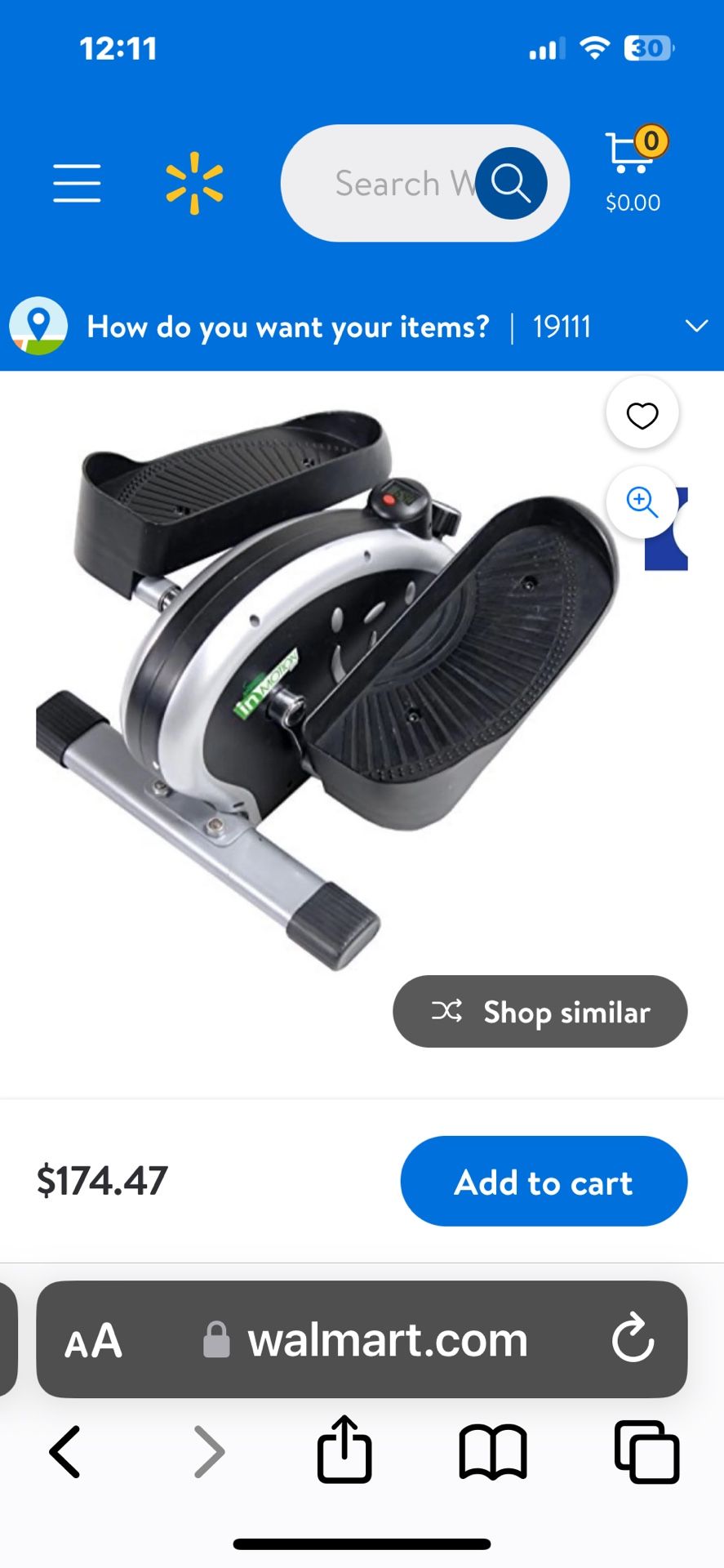 Stamina In Motion E1000 Compact Strider
