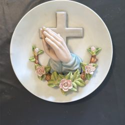 Jonathan Byron Americana Signature Collection Praying Hands Plate 1988