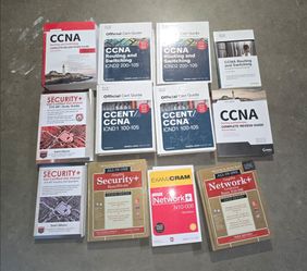 CCNA & CompTIA Certification Study Guide Book Lot