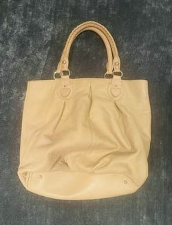 Ann Taylor Loft Genuine Leather Tote Bag 