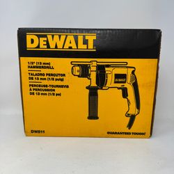 New DeWalt DW511 1/2" VSR Single Speed Hammer Drill Corded 7.8 Amp