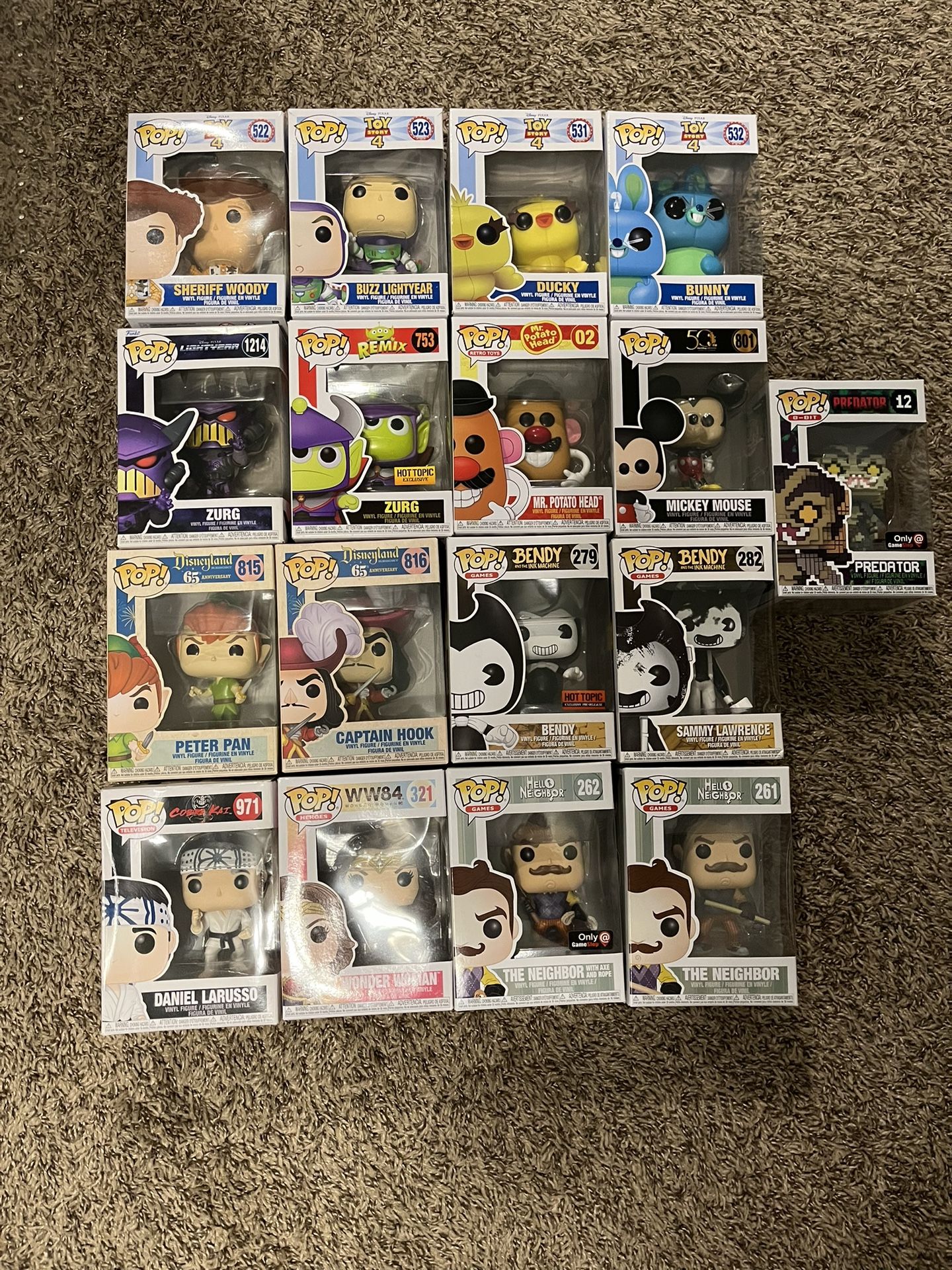 Funko Pops (Disney/videogames)