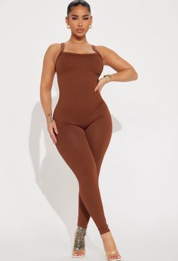 Brown Jumpsuit - Fashion Nova