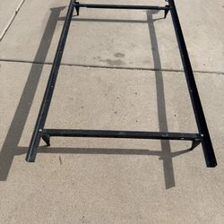 Twin Size Brown Metal Bed Frame  Dimensions - 71” x 38.5”