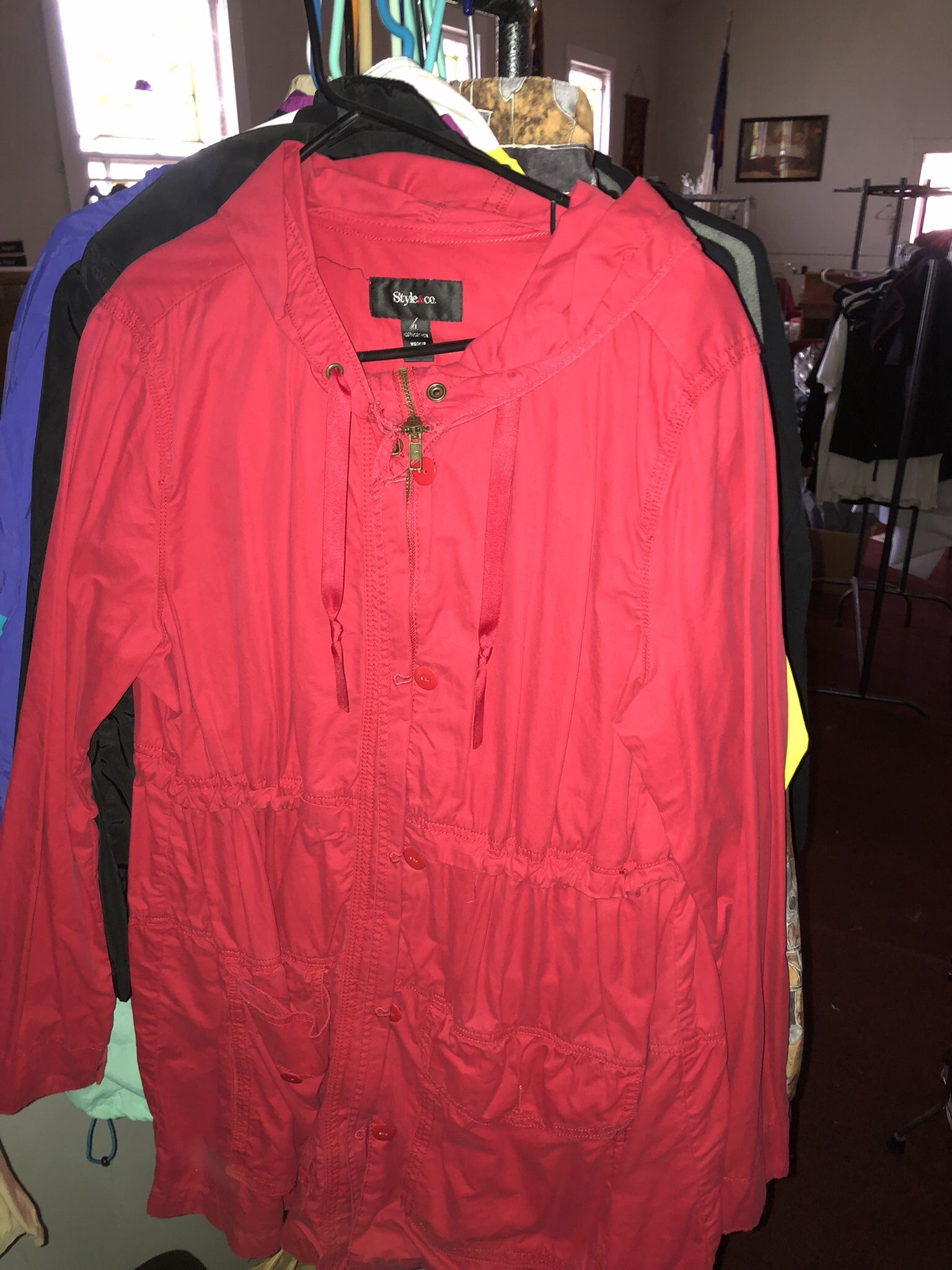 Red Windbreaker