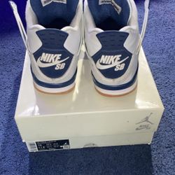 Nike Sb Jordan 4 Navy Blue