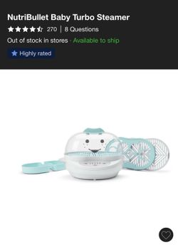NutriBullet Baby Turbo Steamer
