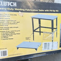 Klutch Welding Table Heavy Duty