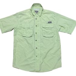 Bimini Bay Outfitters LTD Men’s Highlighter Yellow Button Up Shirt Size M
