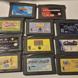 GBA GAMES & VIDEOS -$10 EACH