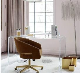 Acrylic / Lucite Desk (CB2 Peakaboo Desk)