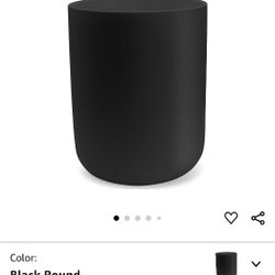 White YEW Glass Trah Can