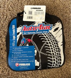 (Negotiable): BRAND NEW: Auto Trac- Self Tightening Traction Chain