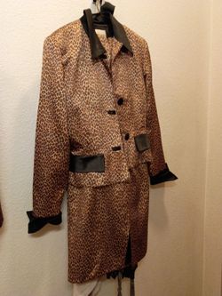 Address with a jacket a suit