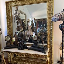 Huge Gold Ornate Mirror