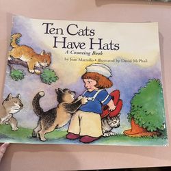 Large Kids Book. “ Ten Cats Have Hats.”