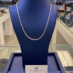 Tennis Chain 10k White Gold / Diamonds 