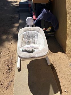 White baby swing