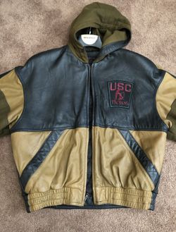 USC Leather Letterman Jacket