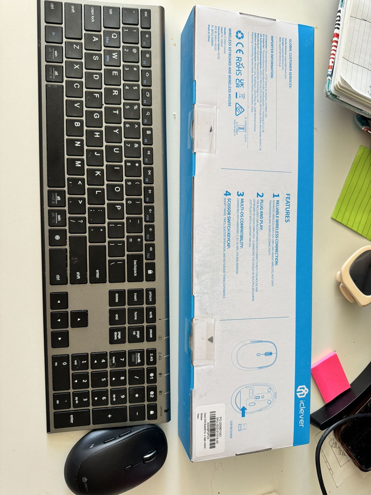 I clever Wireless Keyboard And Mouse Combo