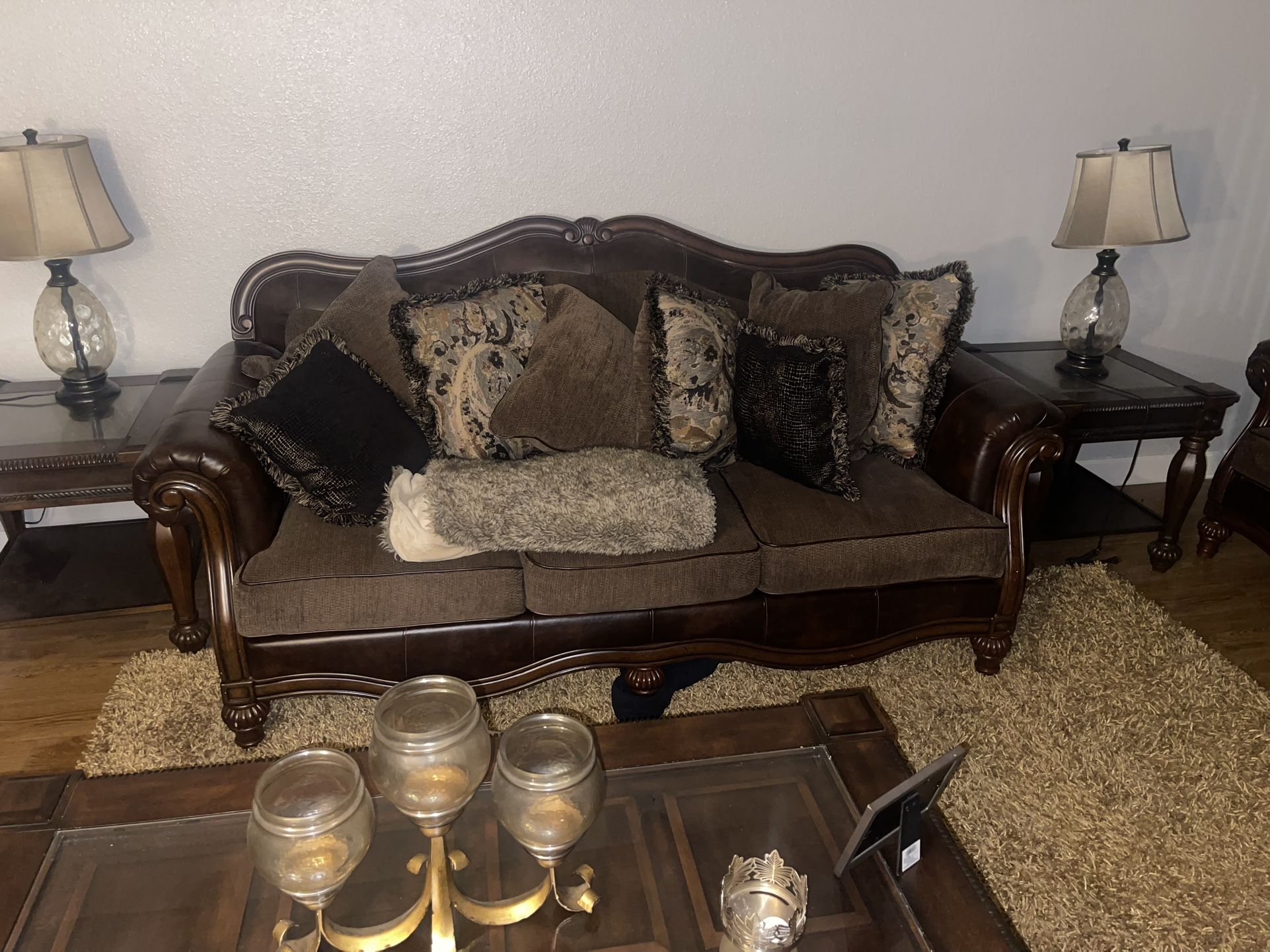Sofa, Love Chair, Tables For Sale!! Pick Up Only! OBO