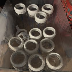 Set of 12 glass Dr. Browns baby bottles