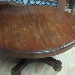 Solid Mahogany Dining Table 53" Round